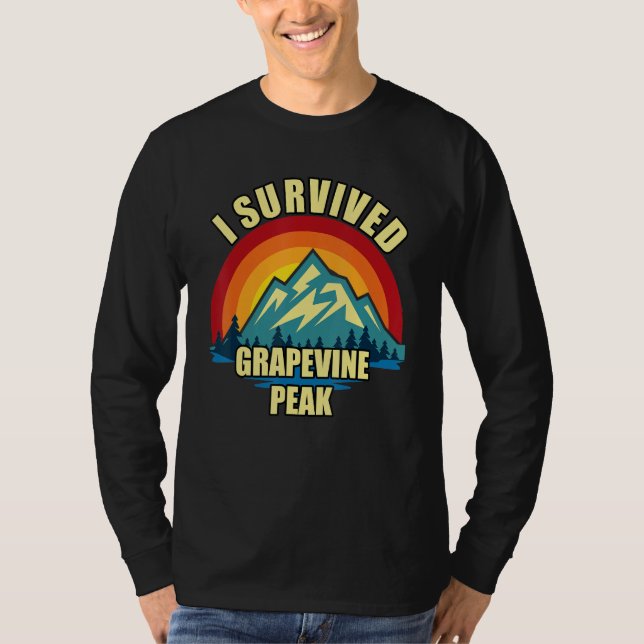 Grapevine Peak Hiking Mountian Climbing T-Shirt (Front)