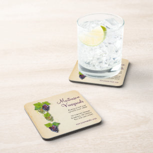Grapevine Promotional Cork Coaster