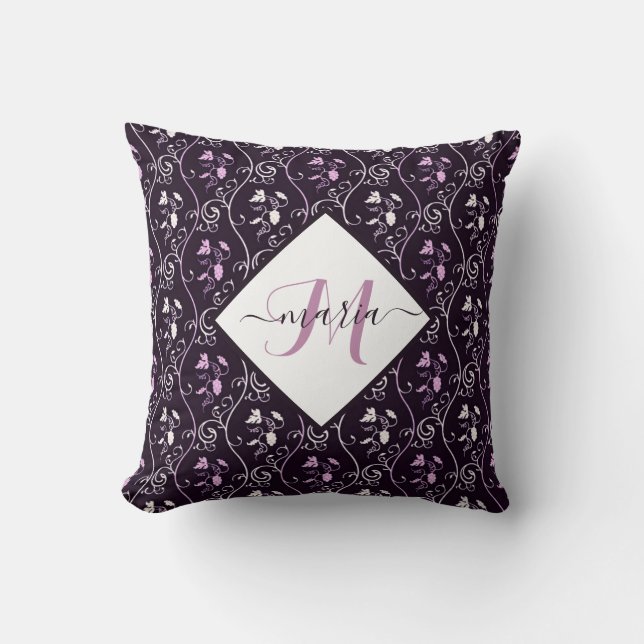grapevines personalised throw pillow (Front)