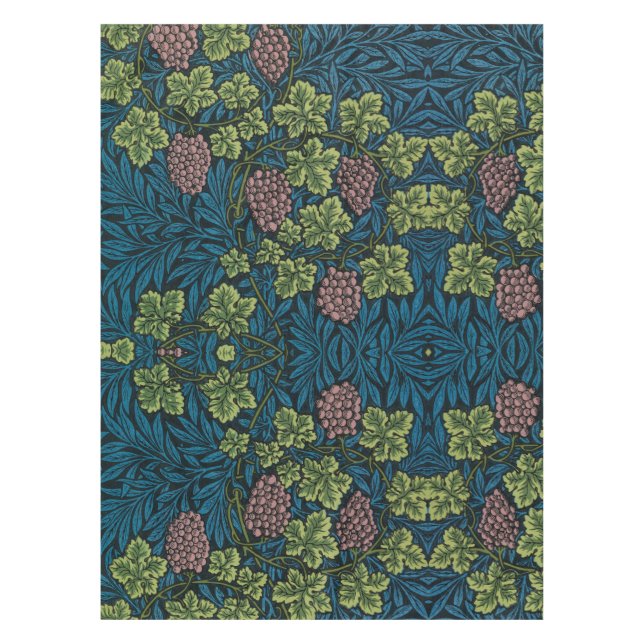  Grapevines with clusters of pink grapes  Tablecloth (Front)