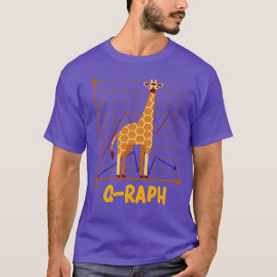 GRaph Funny Giraffe Art Lovely Animal Men Women Ki T-Shirt