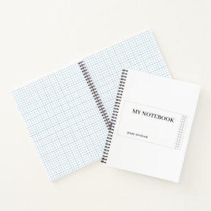 Graph Paper Notebook - White