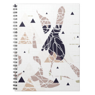 graph paper triangle soft design by SIRAdesign Spiral Notebook
