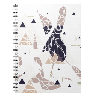 graph paper triangle soft design by SIRAdesign Spiral Notebook