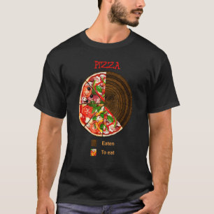 Graph Pizza Eaten To eat pie chart T-Shirt