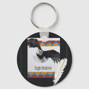 Graphic1Eagle Medicine new Key Ring