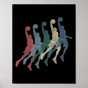 Graphic 365 Basketball Sport Vintage Retro Gift - Poster