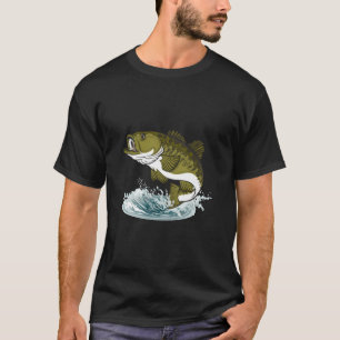 Graphic 365 Bass Fish Fishing T-Shirt