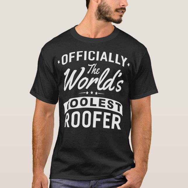 Graphic 365 Worlds Coolest Roofer Funny Top Men Gi (Front)