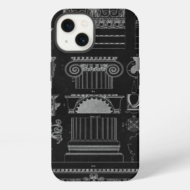 Graphic Architecture IV iPhone Case (Back)