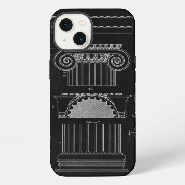 Graphic Architecture IV iPhone Case (Back)