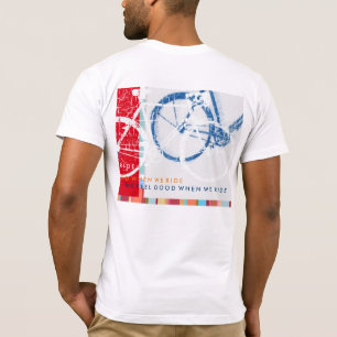 graphic-art cool and urban bicycle inspired T-Shirt
