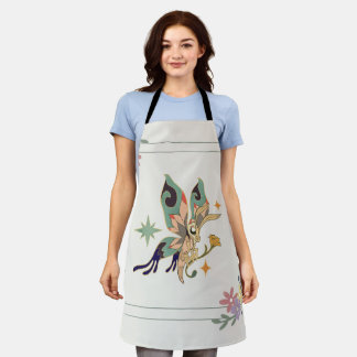 Graphic Art, Fairy Butterfly Illustration Apron