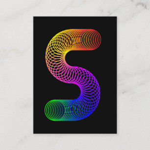 Graphic Art Letter S Business Card
