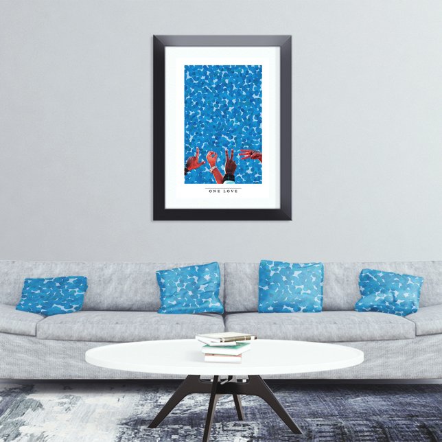 Graphic Art Love Hands Mixed Media Poster (Creator Uploaded)