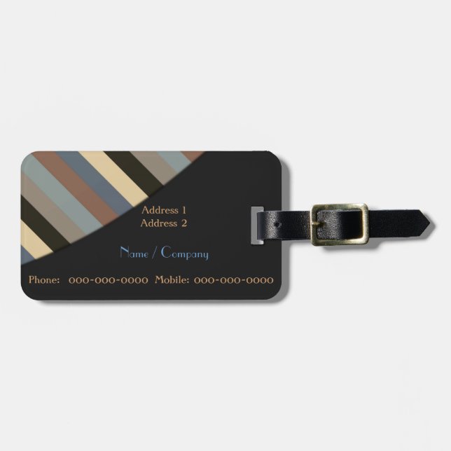 Graphic Artist Luggage Tag (Front Horizontal)