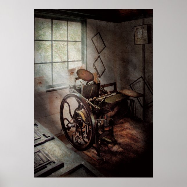 Graphic Artist - The humble printing press Poster (Front)