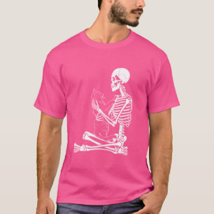 Graphic Arts Kitty Skeleton Halloween Costume Skul T-Shirt