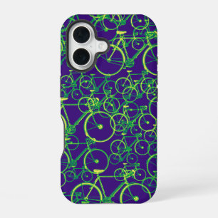 graphic bikes cool pattern iPhone 16 case