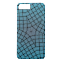 Graphic Blue Star Weave Pattern