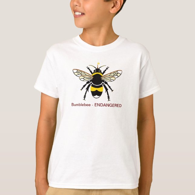 Graphic Bumble BEE- Nature -Wildlife T-Shirt (Front)