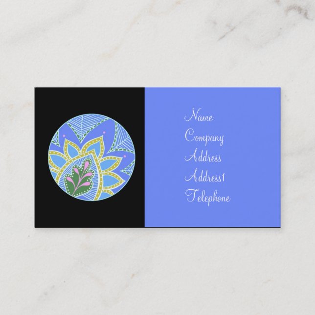 Graphic business card (Front)