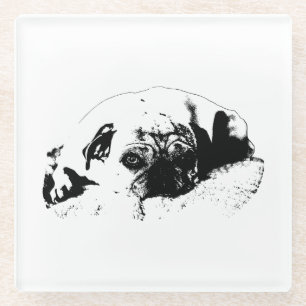 Graphic Calm, Morning Comfort Glass Coaster