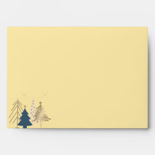 Graphic Christmas Tree Butter Yellow Christmas Envelope