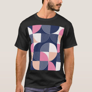 Graphic Circles Vintage Seamless Pattern T-Shirt