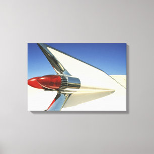 Graphic: Close-up of fin and taillight on Canvas Print