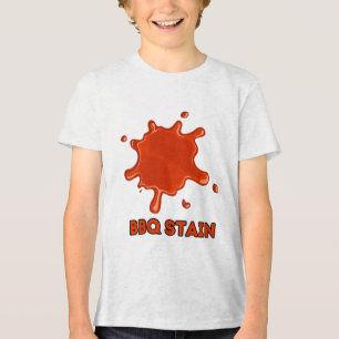 Graphic Colourful Bbq Stain Art _1 Tri-Blend Shirt