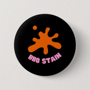 Graphic Colourful Bbq Stain Art  6 Cm Round Badge