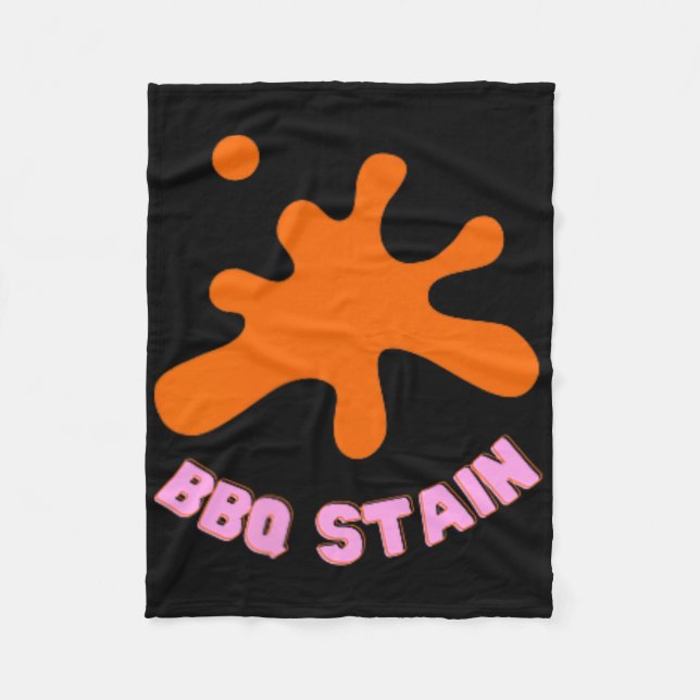 Graphic Colourful Bbq Stain Art  Fleece Blanket (Front)