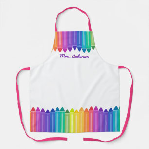 Graphic Crayons Personalise Apron