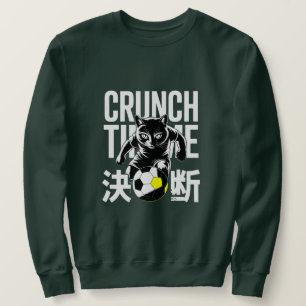 Graphic Crunch Time Soccer Cat For Athletes & Team Sweatshirt