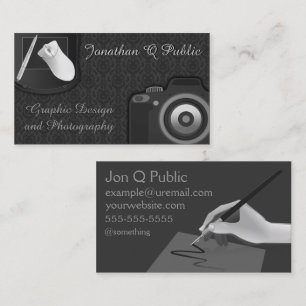 Graphic Design and Photography Business Card