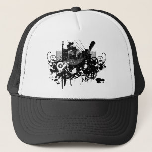 Graphic Design City Skyscraper! Trucker Hat