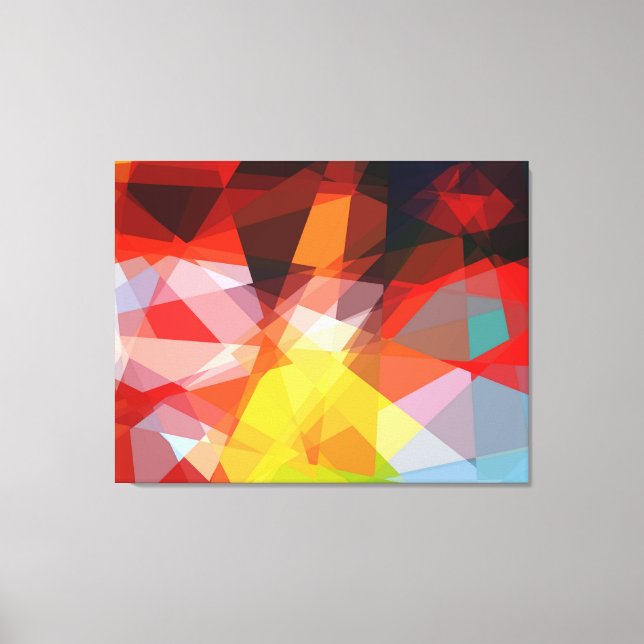 Graphic design Cubism art Canvas Print (Front)