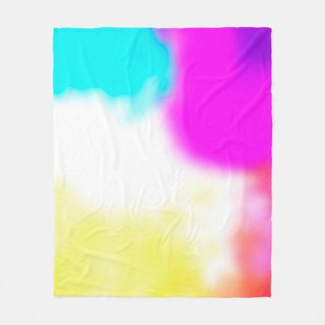 graphic design digital blur background texture col fleece blanket (Front)
