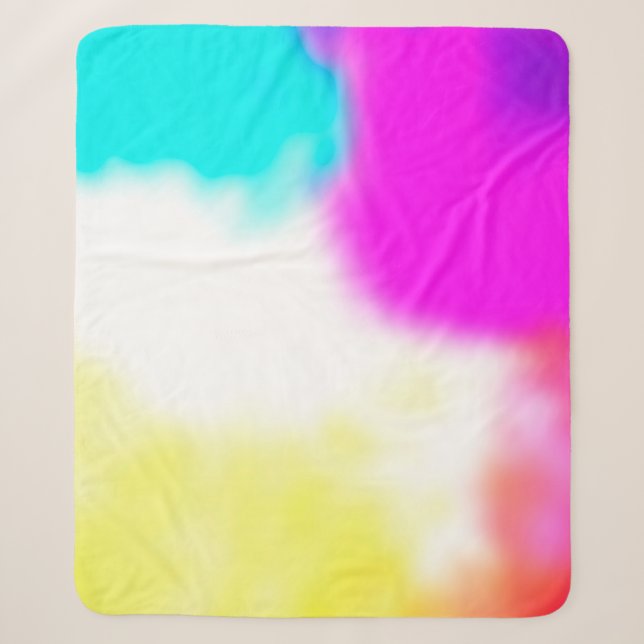 graphic design digital blur background texture col sherpa blanket (Front)