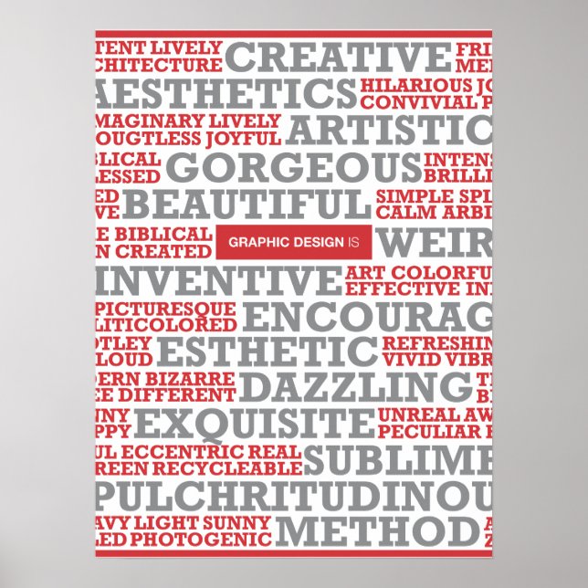 "Graphic Design is" Poster (Front)