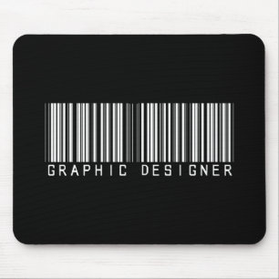 Graphic Designer Bar Code Mouse Pad