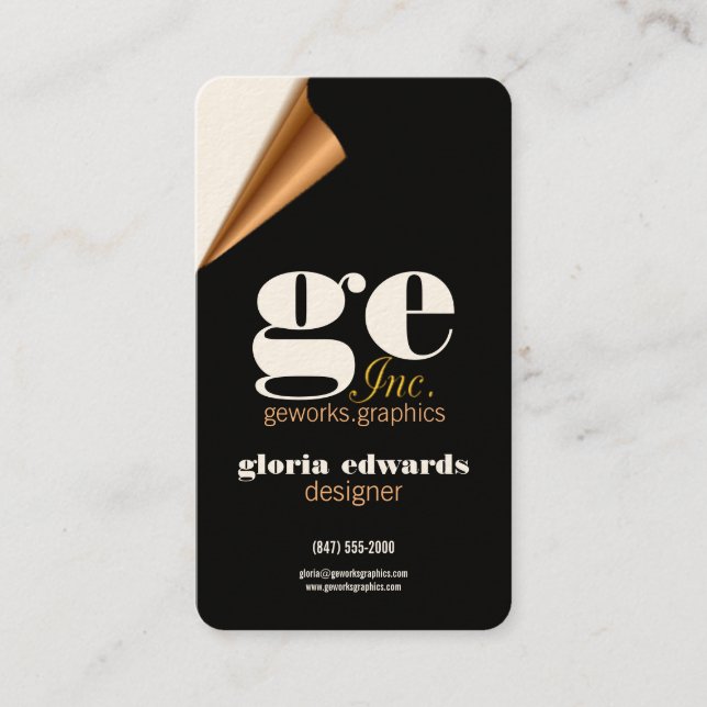 graphic designer business card (Front)