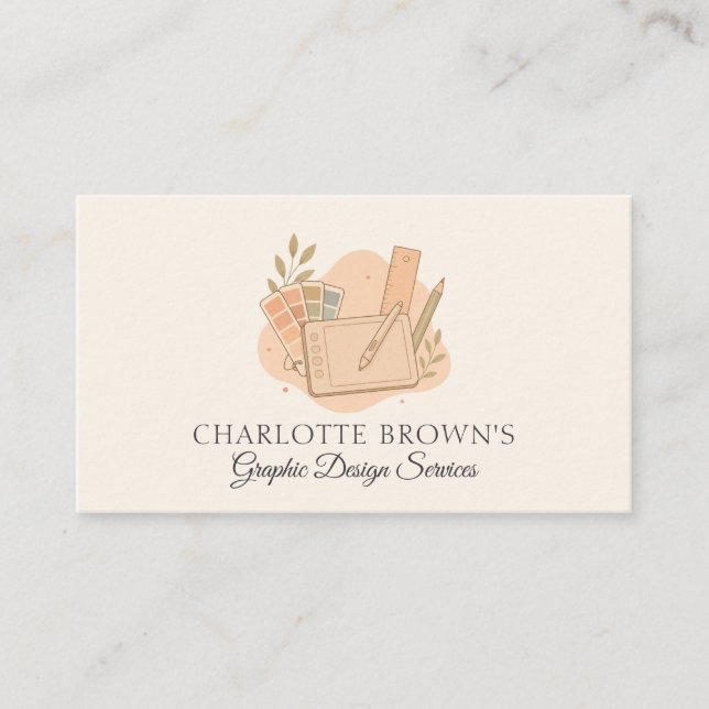Graphic Designer Creative Branding Business Card (Front)