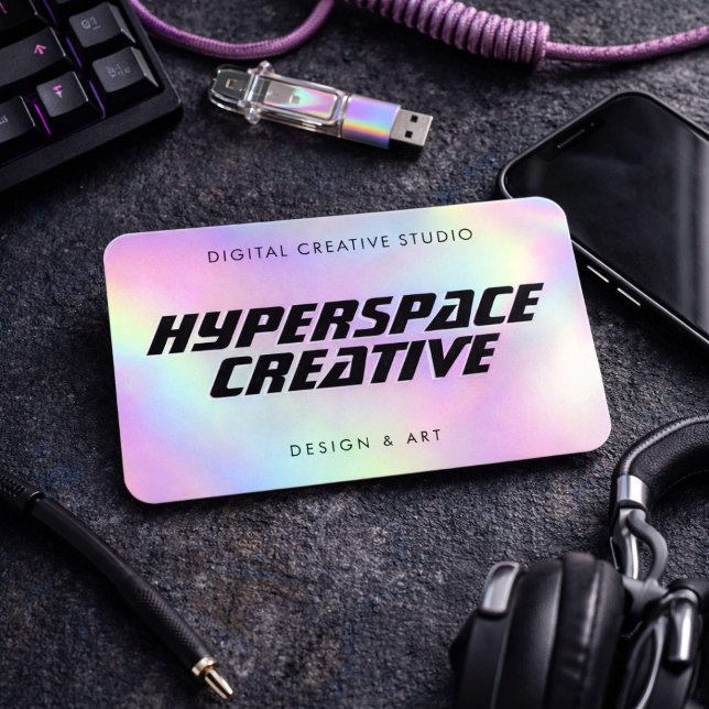 Graphic Designer Holographic Business Card (Creator Uploaded)