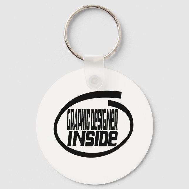 Graphic Designer Inside Key Ring (Front)