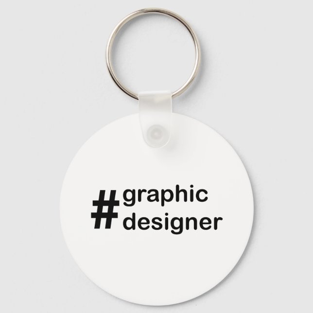 Graphic Designer Key Ring (Front)
