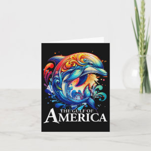 Graphic Dolphin Gulf Of Usa America Never Forget T Card