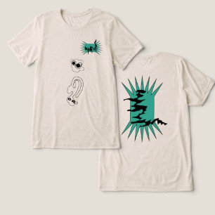 graphic doodling on earth Tri-Blend shirt