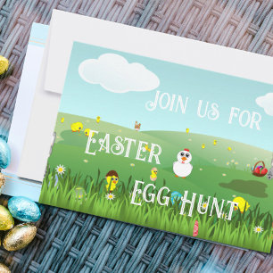 graphic Easter landscape Invitation